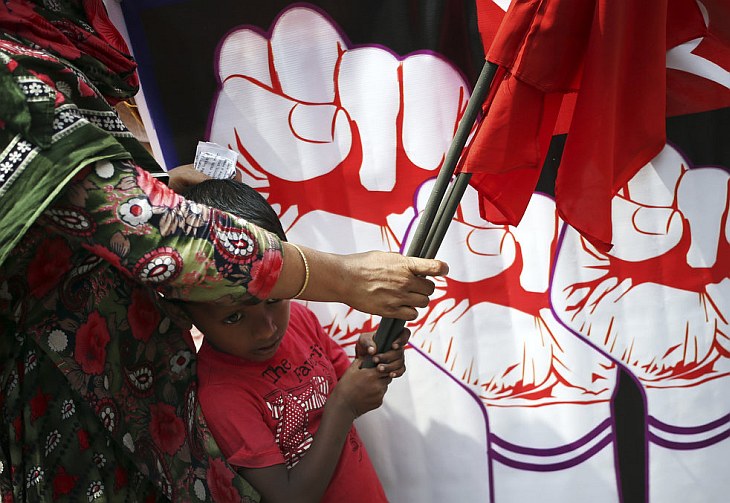 Первомайская демонстрация в Бангладеш