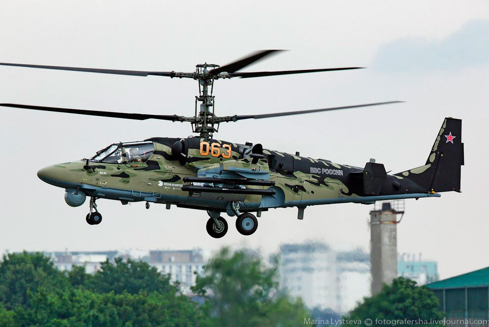 Российский боевой вертолёт Ка-52 «Аллигатор»