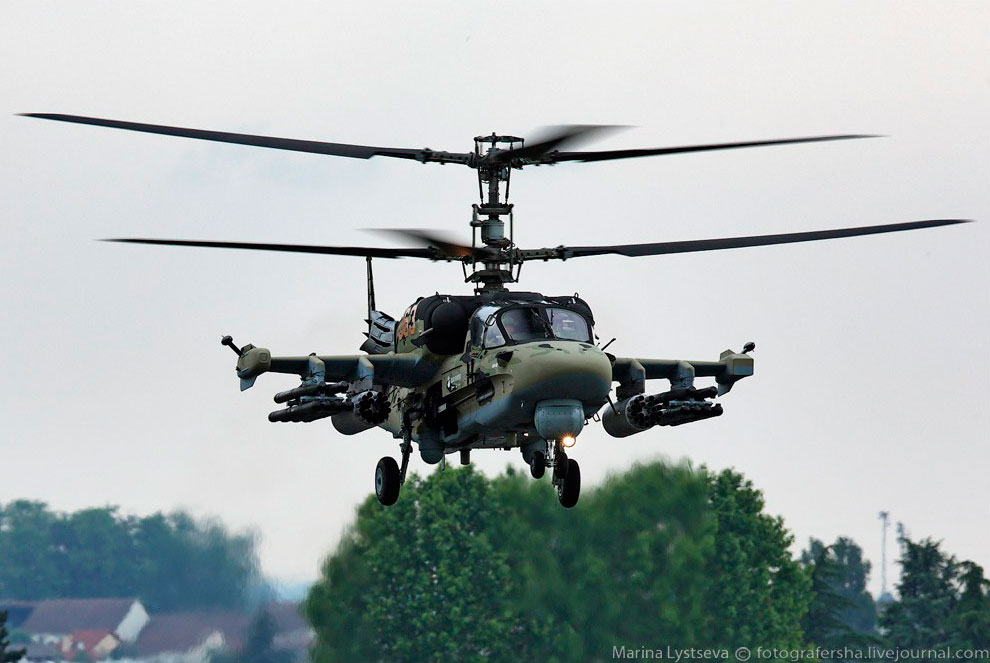 Российский боевой вертолёт Ка-52 «Аллигатор»