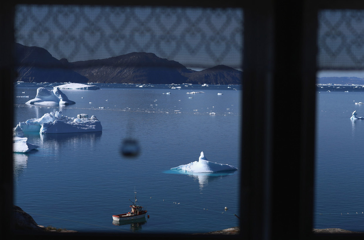 Вдохновляющие виды из окна жилого дома на айсберги