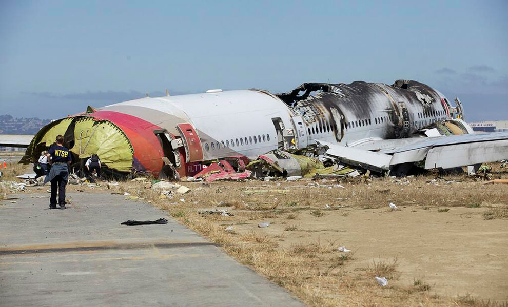 Крушение лайнера Боинг-777 в Сан-Франциско