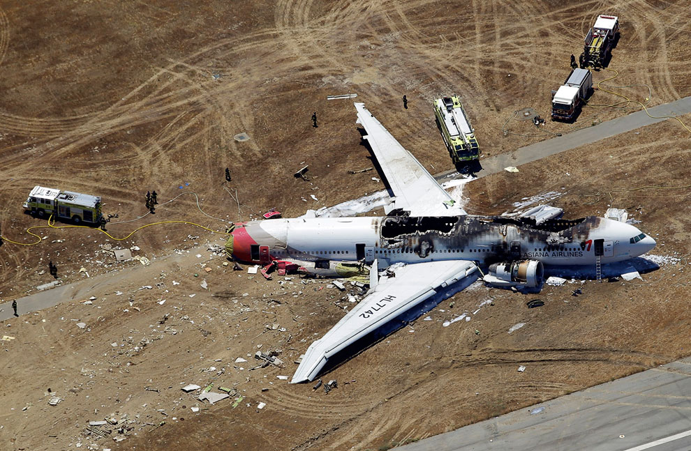 Крушение лайнера Боинг-777 в Сан-Франциско