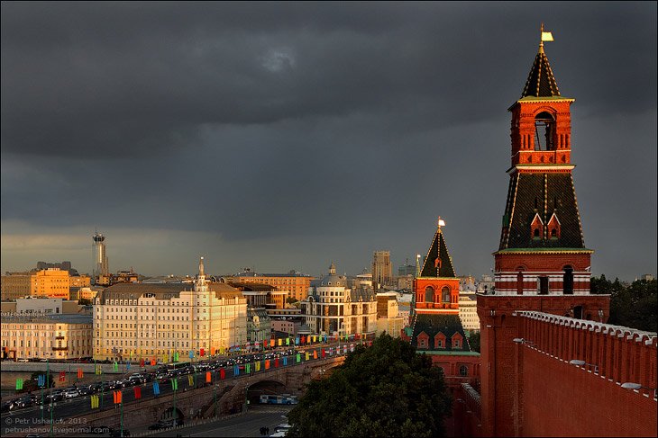 Виды со Спасской башни Московского Кремля