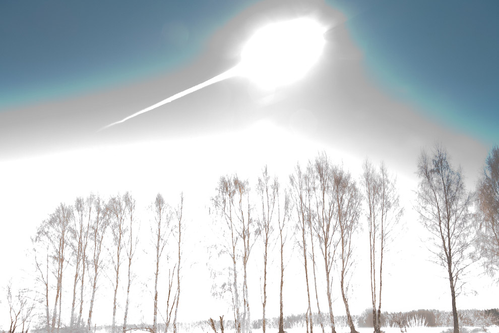 15 февраля, в 9:20 утра в Челябинске упал знаменитый метеорит массой более 600 кг