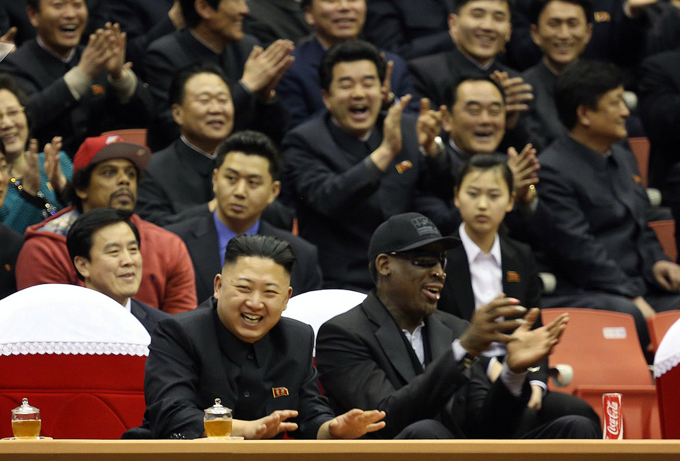 Бывшая звезда баскетбола Деннис Родман стал первым американцем, который встретился с лидером КНДР Ким Чен Ыном