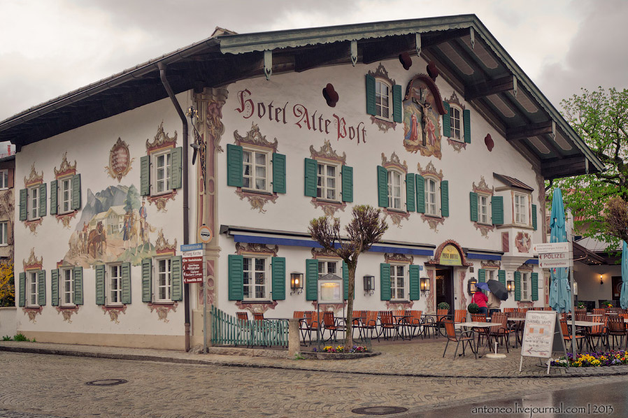 Сказочная деревушка в баварских Альпах