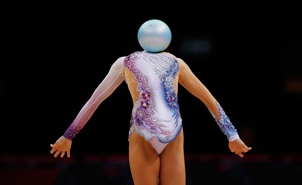 На соревнованиях по художественной гимнастике во время лондонских Олимпийских игр 2012 года