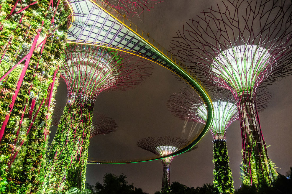 Сингапур. Футуристические Сады в заливе