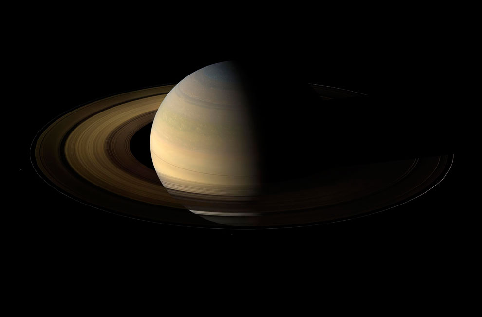 Сатурн относится к типу газовых планет:
