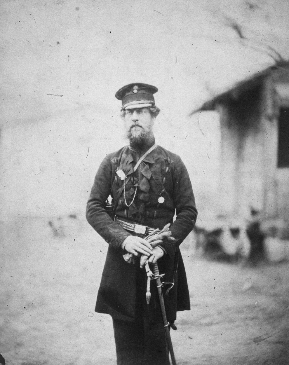 Британский офицер в Балаклаве во время Крымской войны