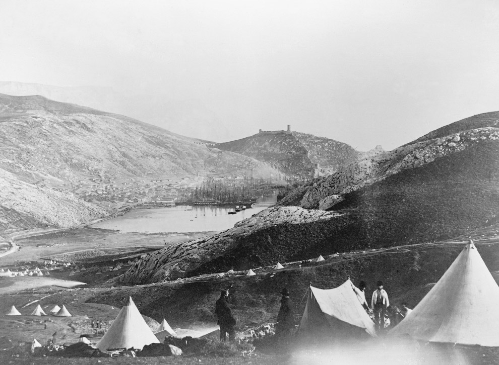 Лагерь британской пехоты в Балаклаве во время Крымской войны