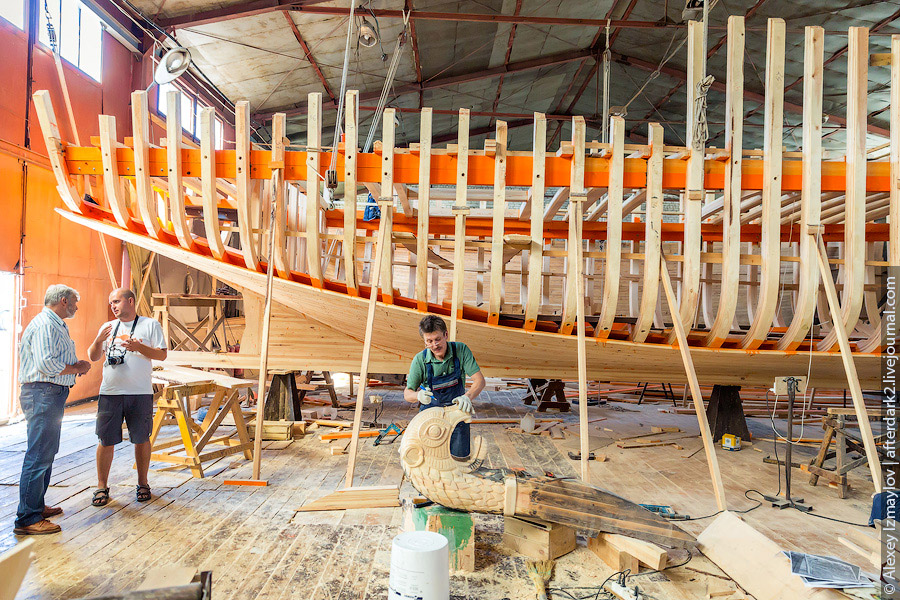 Как строят деревянные корабли