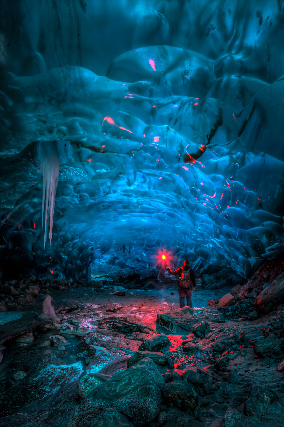Incredible Alaskan ice cave