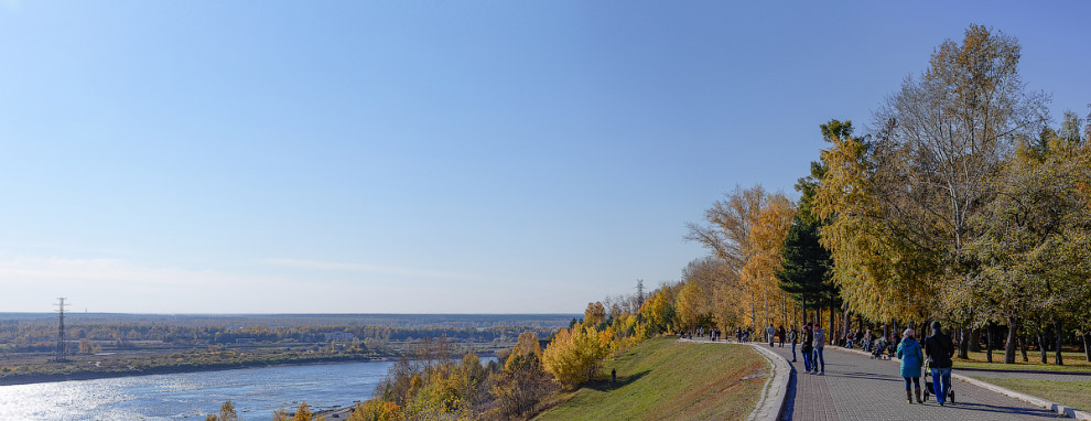 Осень на берегу реки Томь