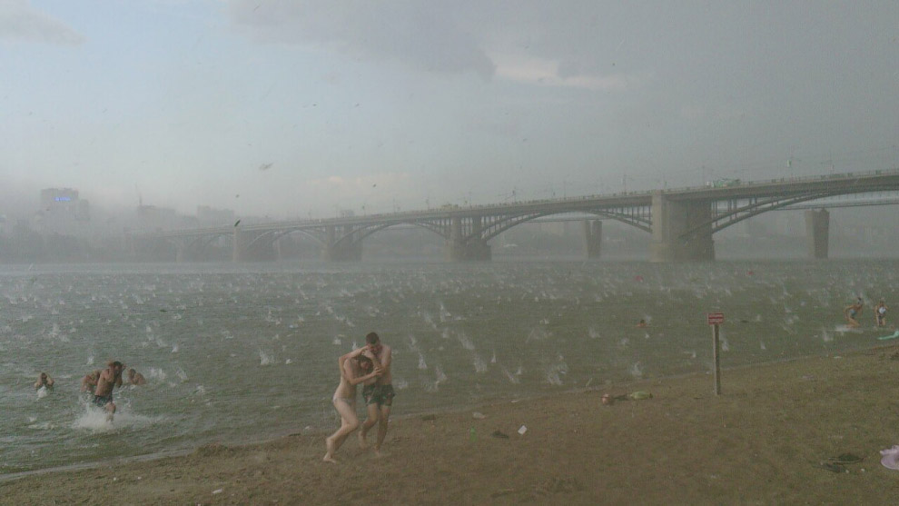 Ураган в Новосибирске