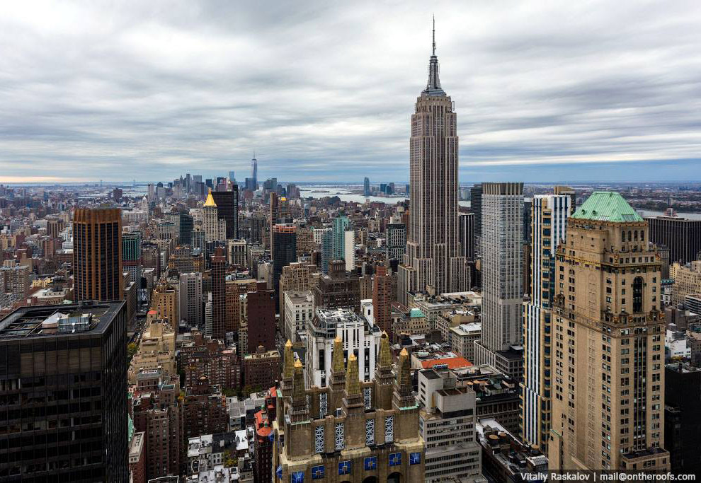 Экстремальные фотографии Нью-Йорка с высоты