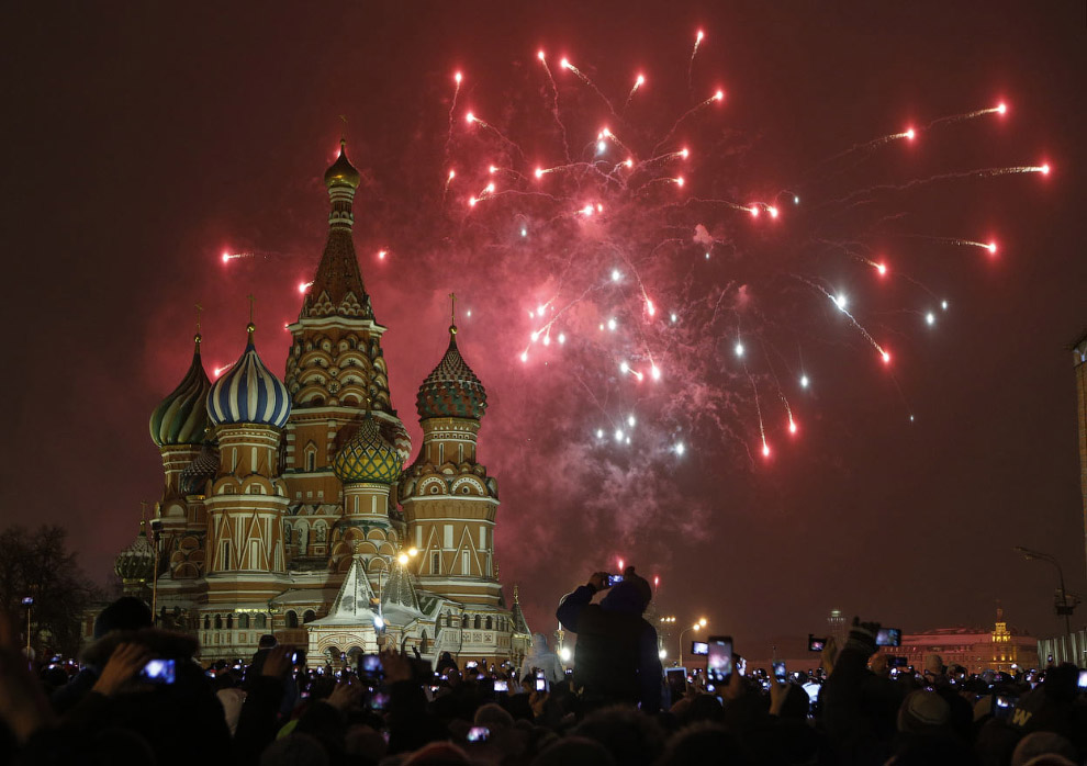 Новый год на Красной площади в Москве