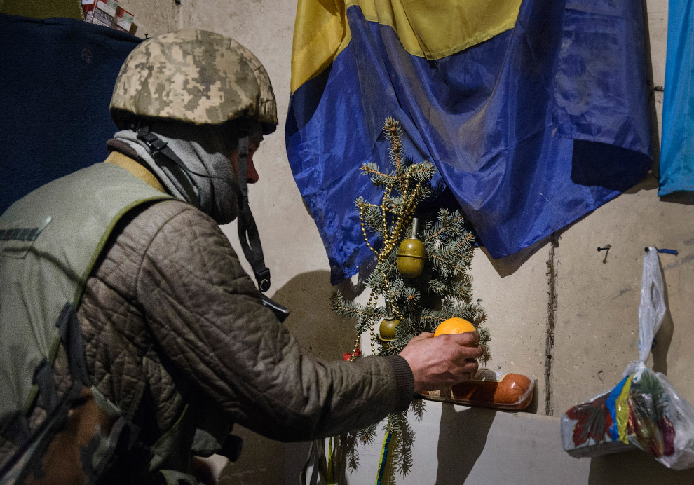 Новый год на востоке Украины