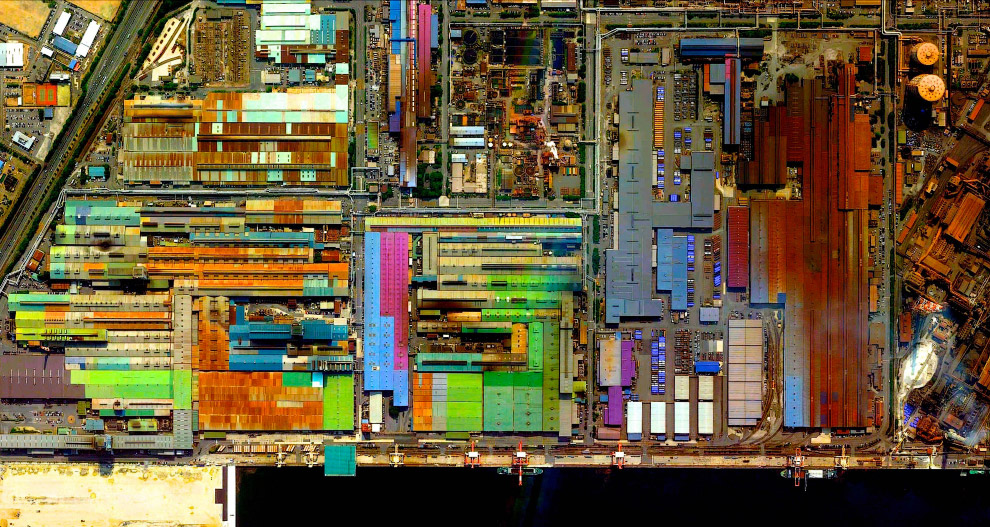Разноцветный промышленный район, Токай, Япония