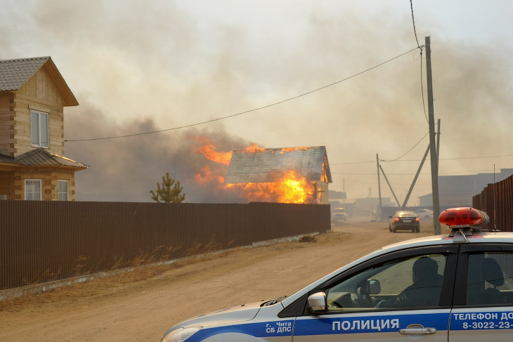 Лесные пожары в России 2015