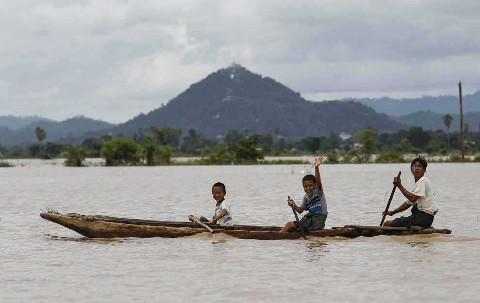 Рекордное наводнение в Мьянме