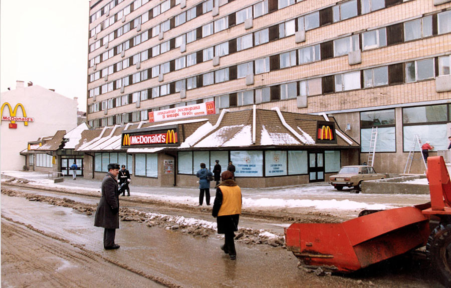 Cтроительство первого «Макдоналдса» в СССР