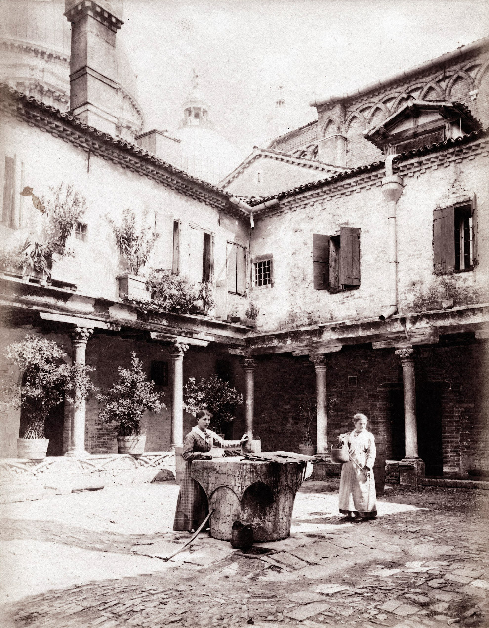 Двор Аббатства Сан Грегорио 1870