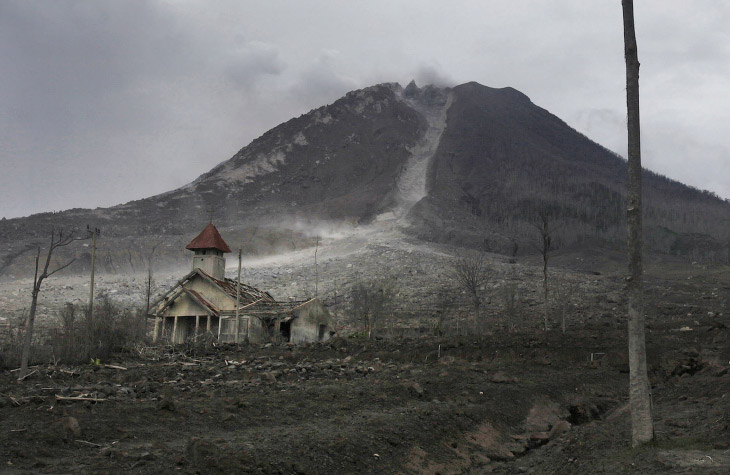 Вулканические деревни-призраки в Индонезии