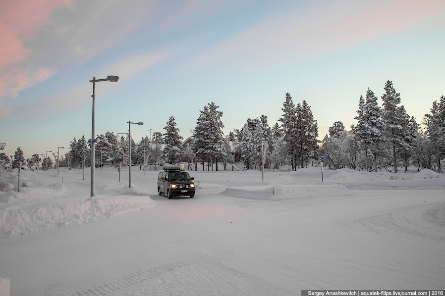 Финские дороги зимой