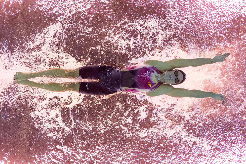 Испанка Мирея Гарсия Бельмонте завоевываета золото Олимпийских игр на дистанции 200м баттерфляем