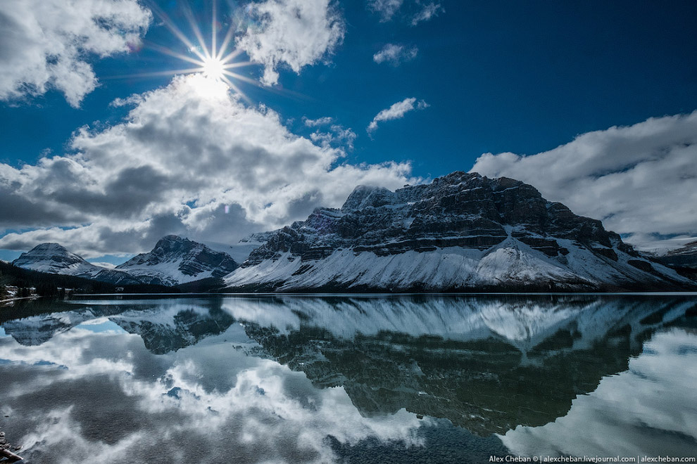Боу (Bow Lake) — ледниковое озеро в Национальном парке Банф