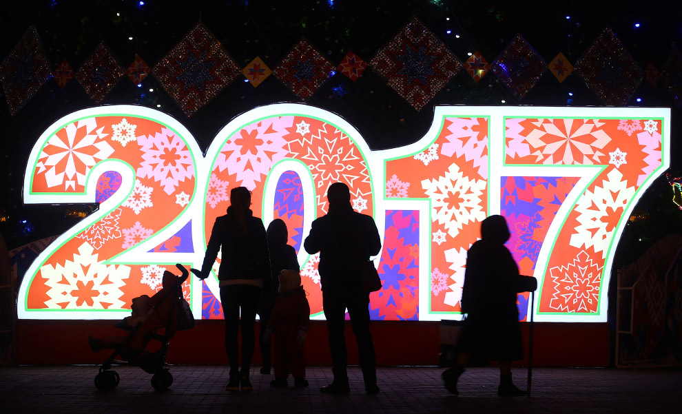 Новогодняя иллюминация в Минске