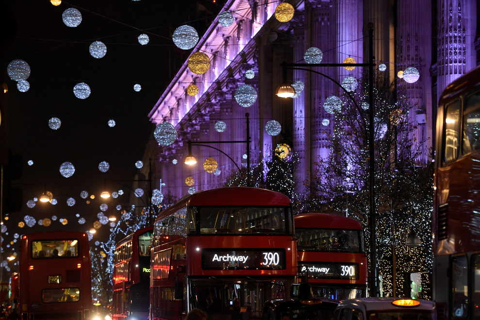 Рождественская иллюминация в Лондоне