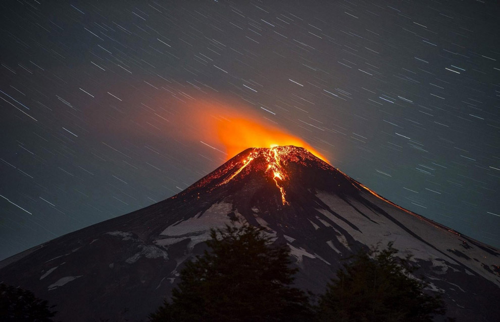 №4. Вулкан Вильяррика, Чили