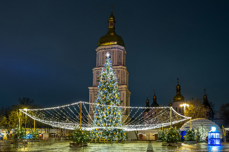 Главная елка Украины — на Софийской площади