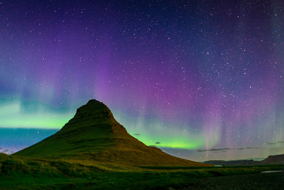Северное сияние в Исландии