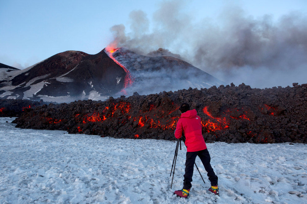 Новое извержение вулкана Этна
