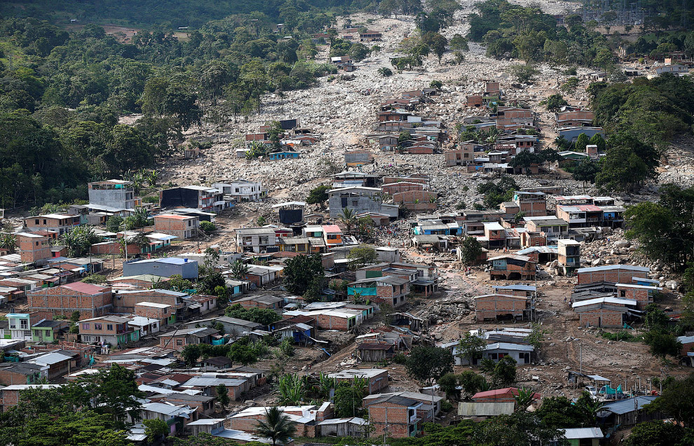 Колумбия: как выглядит селевой поток