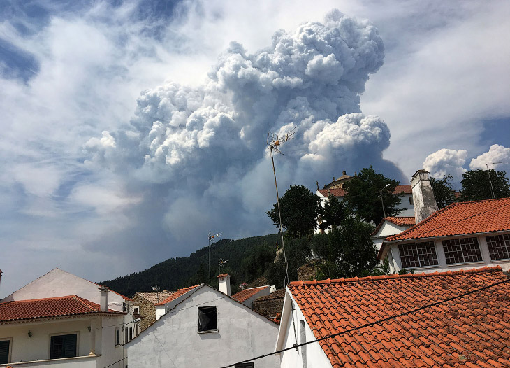 Мощнейший пожар в Португалии