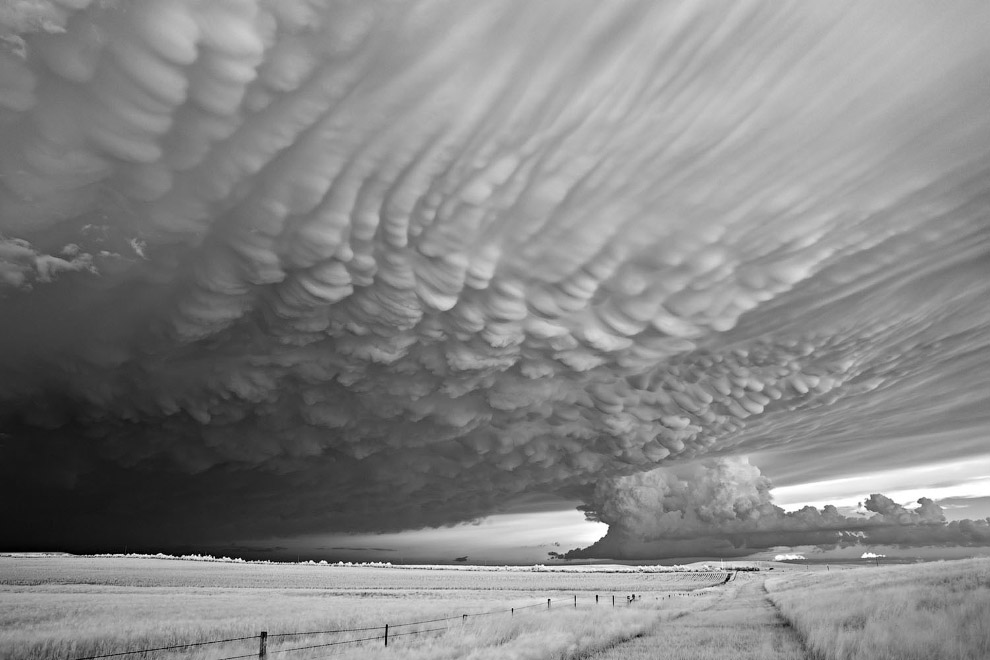 Вымеобразное облако в Канзасе