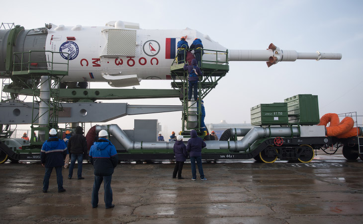Старт российского космического корабля «Союз МС-08»