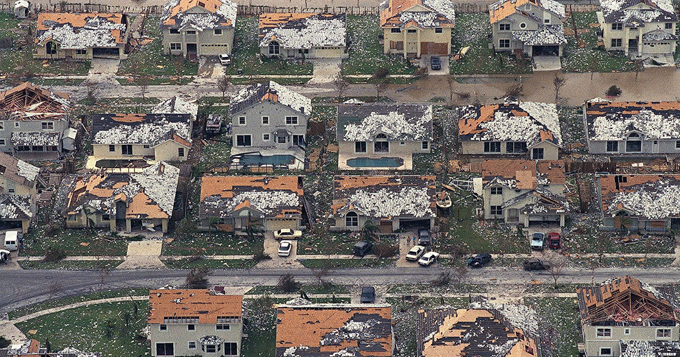 Ураган Эндрю, 1992 год