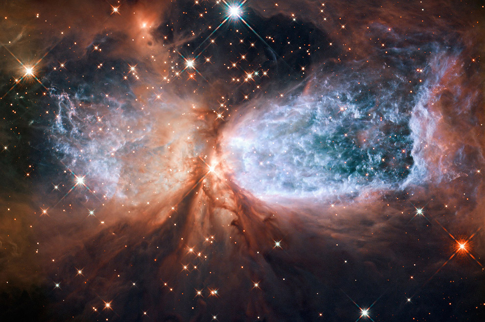 Хаббл запечатлел звездообразовательный регион S106