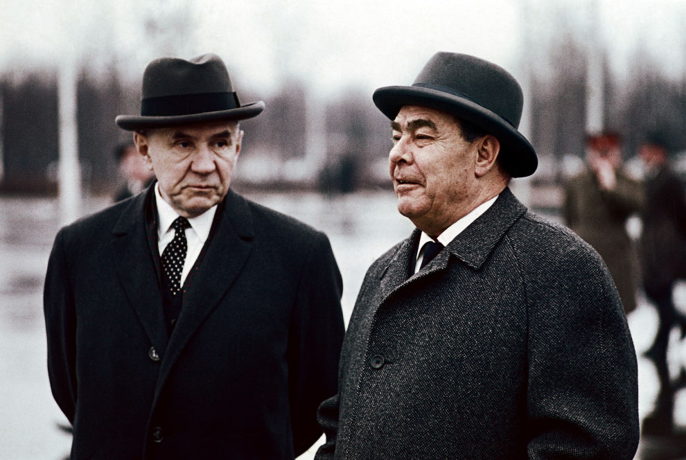 Леонид Брежнев и Алексей Косыгин, 1970 год