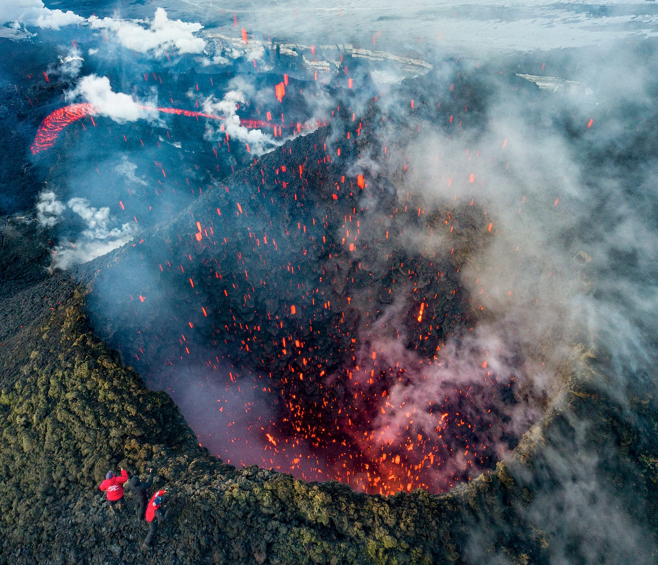 Извержение вулкана Ключевской
