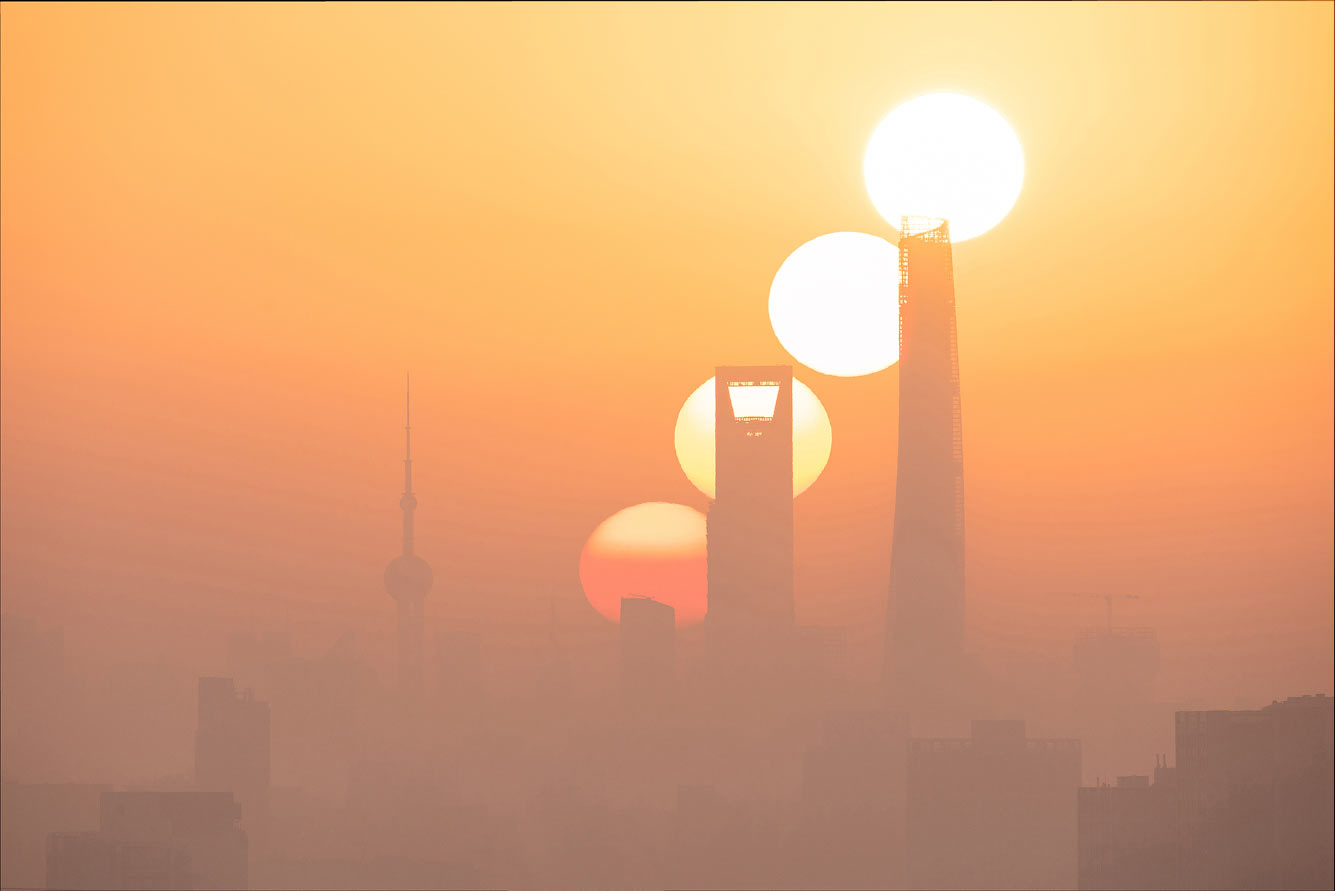 Восход Солнца в Шанхае