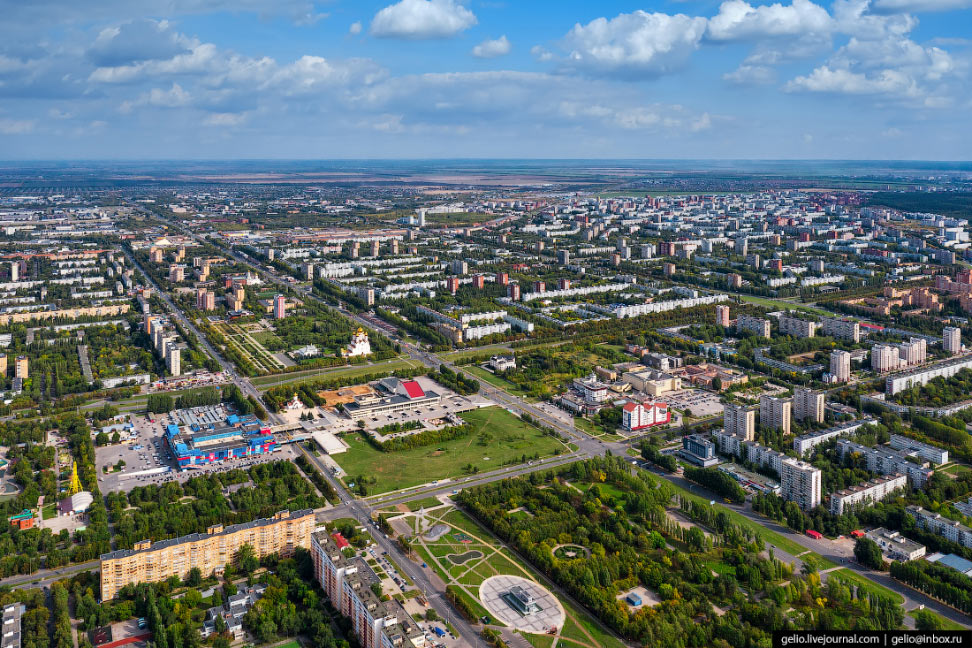 Тольятти с высоты – российская столица автомобилестроения
