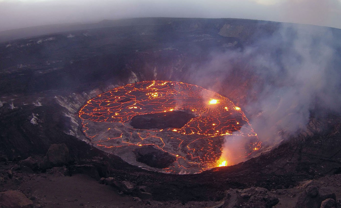 Вулкан Килауэа — самый большой и активный вулкан на Гавайских островах