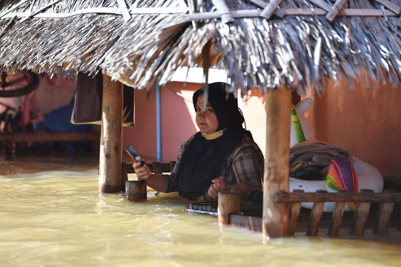 Наводнение в провинции Наратхиват на юге Таиланда