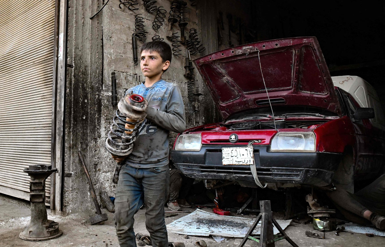 Автомастерская в Алеппо